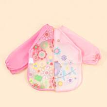 2 Stücke Baby Lätzchen, wasserdichter Fütterungsschutz, umkehrbarer Malschürze für Kleinkind Jungen & Mädchen