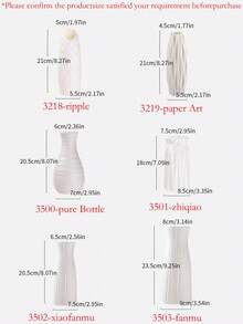 1pc Creative Plastic Vase, Living Room Coffee Table Tabletop Vase, Rose And Lily Flower Vase, Various Styles, Simple Vases, Fake Vases, Decorative Vases, Suitable For Home Decoration And Flower Storage,Christmas Decorative Vase, Christmas Tree Branch Storage Bottle Room Decor Glass Vase