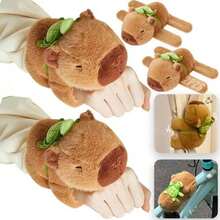 Pulseras de peluche en forma de capibara - Pack de 2 unidades - Estilo kawaii para niños - Multicolor - Ver 8