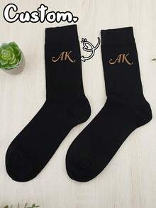 Custom Socks, Wedding Socks, Embroidered Groomsmen Socks, Groomsmen'S Initials Socks, Groomsmen Gifts, Groomsmen Proposals, Custom Embroidered Socks, Personalized Men'S Formal Socks, Groomsmen Socks