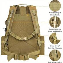 Backpack 60L Large Assault Pack Detachable Molle Bag Man Backpacks HkingTraveling Bags Survival Outdoor Pack Molle Pack For Trekking Hunting Bag