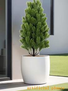 2 brazi de Crăciun artificiali din ace de pin - verdeață realistă pentru interior/exterior, inserții robuste cu țepi negri pentru pământ, fabricați din plastic rezistent la intemperii, potriviți pentru decorațiuni de sărbători în grădină și terasă, aceste mini ornamente de sărbători moderne, care nu necesită întreținere, sunt perfecte pentru Crăciun și Ziua Recunoștinței