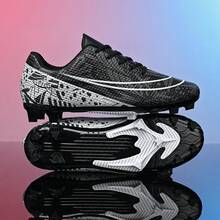 Men Soccer Shoes - Black Spikes - View 3