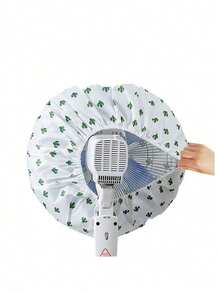 1个风扇罩，半封闭式风扇防尘罩，适合家庭使用，防水、防潮、防尘，易于安装和拆卸，可水洗重复使用，保持风扇清洁，适用于学校、办公室、家庭、旅行等场合，可放入包中，圣诞节礼物之选