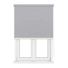 Estor Enrollable Liso - Cortina Opaca Impermeable para Ventanas, Fácil de Instalar, Protección Solar y Privacidad - Varios Colores - Gris plateado - Ver 1