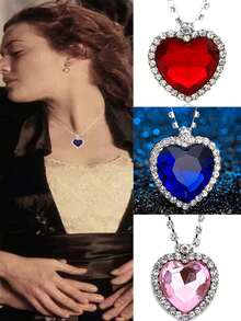 Luksusowy, olśniewający, elegancki naszyjnik w stylu pałacowym w kolorze oceanicznego błękitu