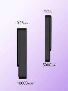 Portable Magnetic Wireless Power Bank 10000mAh Mini Charger 15W/22.5W PD Fast Charging With USB-C Input And Output, LED Digital Display, Strong Magnetic Alignment, Slim And Compact Travel Battery Pack Compatible With IOS 12/13/14/15/16/17 Pro/Pro Max/Plus And Android Phones, Emergency Backup Power For Outdoor Adventures, Great Gift For Family And Friends - Nhiều màu - Xem 3