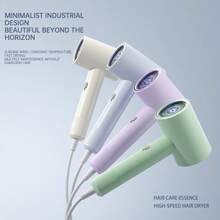 OBOVAY 1 件便携式负离子吹风机 1750-2100W 快速干燥专业旅行负离子护发 - 英規插(220-240V) - 查看 1