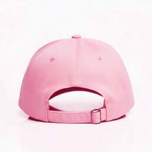 Ny New York Retro Baseball Cap Curved Brim Men's And Women's Fitão Adjustment - 粉紅色與白色 - 查看 2