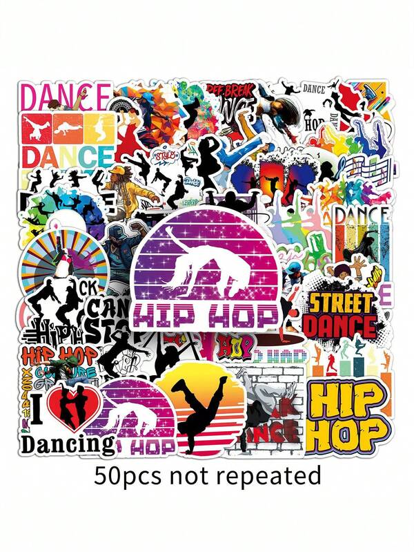 Naklejki z serii sportowych z motywami tańca, boksu, narciarstwa i jeździectwa. Kreatywne, wodoodporne naklejki dekoracyjne na deskorolkę, laptopa i samochód.