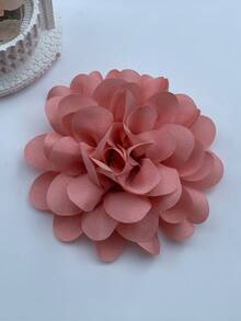 1pc Unique Handmade Flower Brooch, Vintage French Style Chic Niche Design, Elegant High-End Black Floral Lapel Pin, Minimalist For Suits, Dresses, Party Outfits, Stylish Fashion Accessory Gift For Women Valentines,Mom,Mother,Mother's Day,Gift