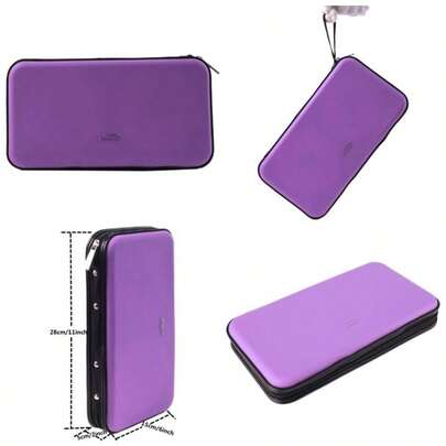 CD DVD Case, 72 Capacity Heavy Duty Wallet, DVD Case Holder Car, Hard Sturdy Case, CD Disk Holder, Disc Binder, Booklet, Protective Blu - Ray Wallet 72 Capacity, Black