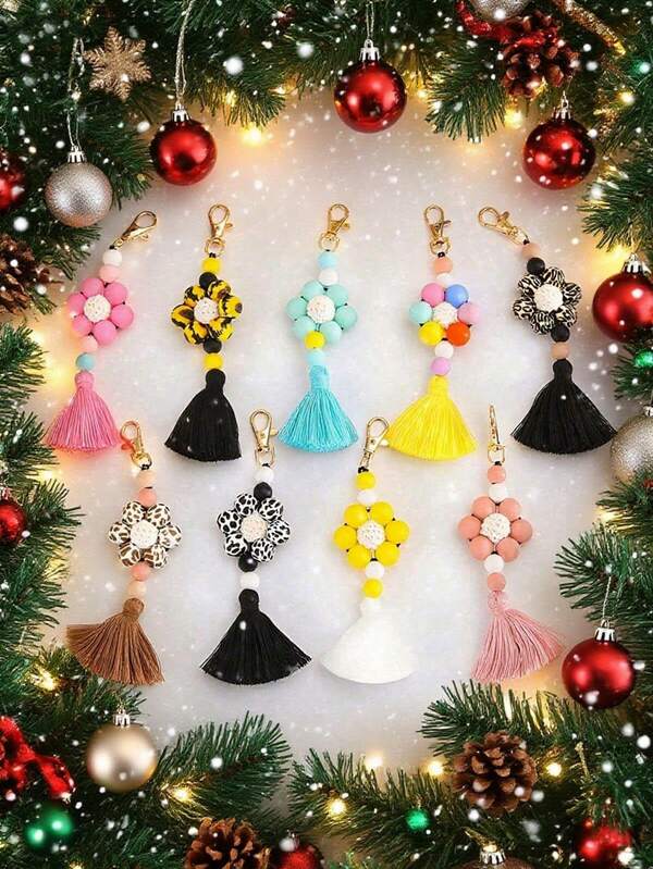 DIY Pendant- Christmas Eve Decorative Pendant- Chinese Knot Beaded Pendant - Keychain Pendant- Keychain Pendant- Chinese Knot Beaded Pendant - Keychain Pendant- Bag Accessories - Bag Accessories - Clothing Accessories - Holiday Decoration Ornament