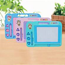 1 prancheta colorida para desenho e escrita - Uma ferramenta divertida para aprender a desenhar, prancheta, bloco de desenho para rabiscos, prancheta pequena para escrever, prancheta para presente, prática de caligrafia. Elementos aleatórios de desenho animado na prancheta, o melhor presente para o Natal e outros feriados.