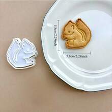 卡通动物饼干模具熊狐狸兔子松鼠狗形状饼干模具烘焙工具厨具烤盘工具 - animal - 查看 8