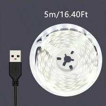 LQHZMYY 1pc USB LED Light Strip, Warm White LED Strip, Self-Adhesive, Suitable For TV Backlight And Home Decor, Night Light, Decorative Light, Lighting, USB Interface, 5V Voltage, USB Lighting, Computer Accessory, Sewing Machine Light Strip - Multicolor - View 18