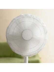 1个风扇罩，半封闭式风扇防尘罩，适合家庭使用，防水、防潮、防尘，易于安装和拆卸，可水洗重复使用，保持风扇清洁，适用于学校、办公室、家庭、旅行等场合，可放入包中，圣诞节礼物之选