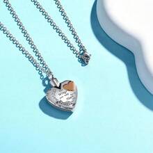 Heart-Shaped Cremation Necklace, Winged Cremation Urn Necklace - Your Wings Are Ready, But My Heart Is Not - Heart-shaped With Wings - View 3
