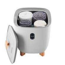 Chauffe-serviettes seau chauffant 25 L avec affichage LED et réglages (minuterie et température) et arrêt automatique, chauffe-serviettes pour salle de bain buanderie, pour chauffer les serviettes - Gris 25 l - Voir 8