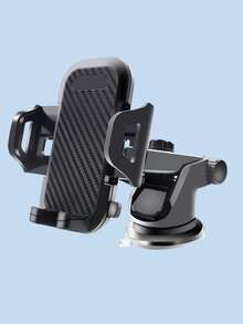 Universal Telescopic Car Phone Holder – Adjustable For Dashboard & Windshield, 360° Rotation, Retractable Arm, Supports Suction Cup & Air Vent Mounting, Fits All Smartphones & Vehicles, Ideal For GPS Navigation & In-Car Use - Black - View 15