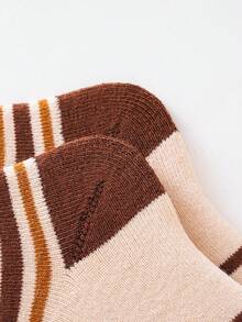 5 Paar Kinder Thermisch gefütterte Socken bis zur Mitte des Knöchels, geeignet für kaltes Wetter, Innen- und Außenbereich, Sportbekleidung, Herbst/Winter