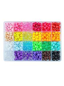 Pony Beads Kit, Mix Colors Pony Beads Kit For Jewelry Making, DIY Bracelets Necklaces Hair Braiding, Letter Beads Braids Crafts Friendship Gifts Festive Atmosphere Decoration