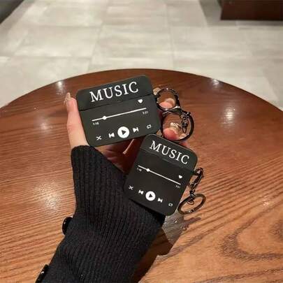 1 قطعة علبة سماعات أسود مطفي مربعة متوافقة مع أبل الجيل 1/2/3/برو الجيل الثاني/الرابع