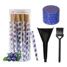 48pcs Fruit-Flavored Flavored Cones,Slow Burning,Fruit-Patterned Metal Grinder,Filler,Small Brush,Smoking Stuff,Easy To Use,Party Supplies, Gifts For Friends. - 彩色 - 查看 16