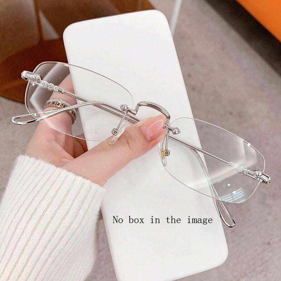 Fashionable Versatile Minimalist Silver Glasses