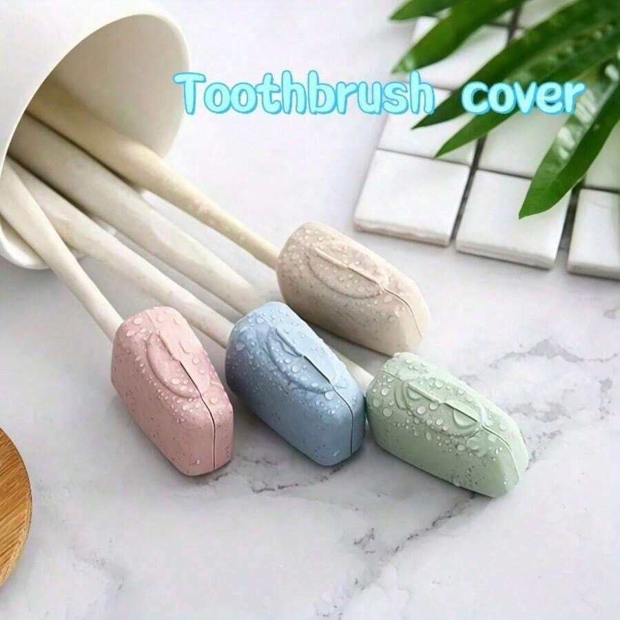 4-Pack Toothbrush Head Covers, Portable Travel Toothbrush Protector, Household Dust-Proof Storage Case For Brush Heads, Outdoor Travel Essentials