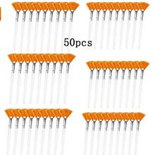 3/15 piezas Brochas de maquillaje prácticas tipo abanico, brochas suaves y portátiles para mascarillas, herramientas de cosmética para mujeres, damas y niñas