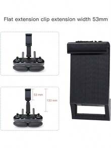 RCGEEK Cellphone Clip Mount Holder Extender Kit Compatible With DJI Air 3 / Mini 3 Pro/Mini 2 / Air 2 2S / Mavic 3  Controllers Removeable Extended Smart Phone Stand Accessory - EVO II Controller Tablet Mount - View 3