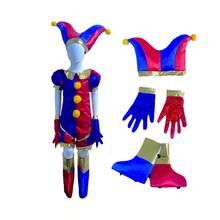 DISFRAZ COSPLAY PAYASO DE NIÑ@ UNISEX CON ACCESORIOS - AZUL/ROJODORADO - Ver 1