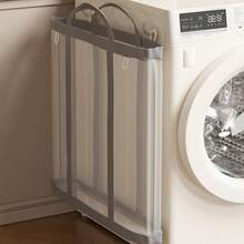 1 pieza Cesta de lavandería plegable multifuncional con asa - Bolsa de almacenamiento portátil, organizador de ropa ahorra espacio para el hogar, viajes y cuartos de lavado, diseño rectangular | Gran capacidad, disponible en varios colores y estilos - Multicolor - Ver 11