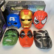 6pcs Marvel Superhero Masks Set - Spider-Man, Hulk, Iron Man, Ideal Birthday Gift For Friends, Boyfriend, Couples, Adults, Boys, Girls