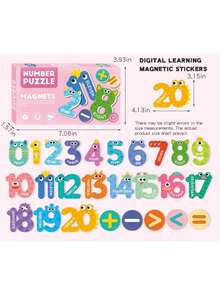 Kit de aprendizaje magnético preescolar de 6 temas - Juguetes Montessori para niños pequeños: números, letras, animales, océano, vehículos, formas - Rompecabezas cognitivos, juguetes para bebés y niños, imanes para pizarra y nevera, juguetes de viaje para desarrollar habilidades motoras finas - Regalo de Navidad para niños y niñas de 3, 4, 5 y 6 años