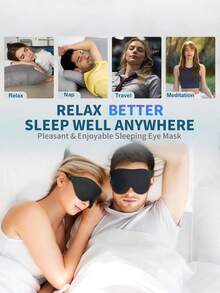 2pcs Side Sleeping Eye Mask, Fully Blackout 3D Sleep Eye Mask, Soft Breathable Unisex Eye Mask, Relaxing Zero Pressure Night Eye Mask, Gift For Partner, Parents, Friends - Multicolor - View 8