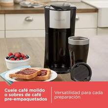 Juego de Cafetera Individual (Incluye Taza Termo de 16 Onzas, Pantalla de Filtro Permanente, Función de Apagado Automático) Modelo CM618 - Terrenos de un solo servicio - Ver 2