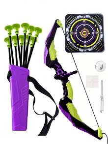 Kids Bow And Arrow Set, Archery Toys Set For Kids Ages 6-8 8-12, With3/ 10/12 Suction Cup Arrows, Target & Quiver, Boys - Multicolor - View 6