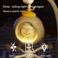 Remote Control Baby Crib Mobile With Projection, Music And Night Light Function | ABS Animal Shaped Rotating Toy | Soothing Lullaby To Help You Sleep Peacefully And Relax | Ideal Newborn Gift