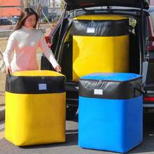 Large Capacity Moving Packing Bags Luggage Clothes Waterproof Quilt Storage Bag - Blue - View 5