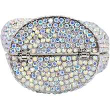 Women Novelty Victory Hand Rhinestone Bag Sparkly Full Diamond Party Purses Crystal Handbag for Prom Dating