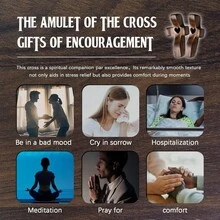 [FALL]Wooden Thumb Cross Set- Handcrafted Pocket Worry Stone Alternative| Relieving Anxiety, Easing Tension, Fostering A Sense Of Attachment And Praying-As An Inspiring Gift- 6/12pcs