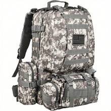 Backpack 60L Large Assault Pack Detachable Molle Bag Man Backpacks HkingTraveling Bags Survival Outdoor Pack Molle Pack For Trekking Hunting Bag