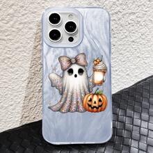 Funda de gasa con diseño de calabazas para la temporada de otoño, ideal para Halloween, compatible con los modelos 17 a 11. Cuenta con orificios grandes y un diseño transparente de hilo, perfecto para los entusiastas. - transparente - Ver 5