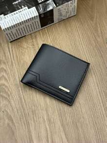 Carteira Masculina, Carteira Multifuncional da Moda, Elegante Carteira de Couro PU de Grande Capacidade com Design Ultrafino, Com Múltiplos Slots para Cartões, Bolsa Versátil para Cartões, Porta-Bilhetes de Grande Capacidade, Porta-Moedas Portátil, Adequado para Uso Diário, Presente Ideal para Homens