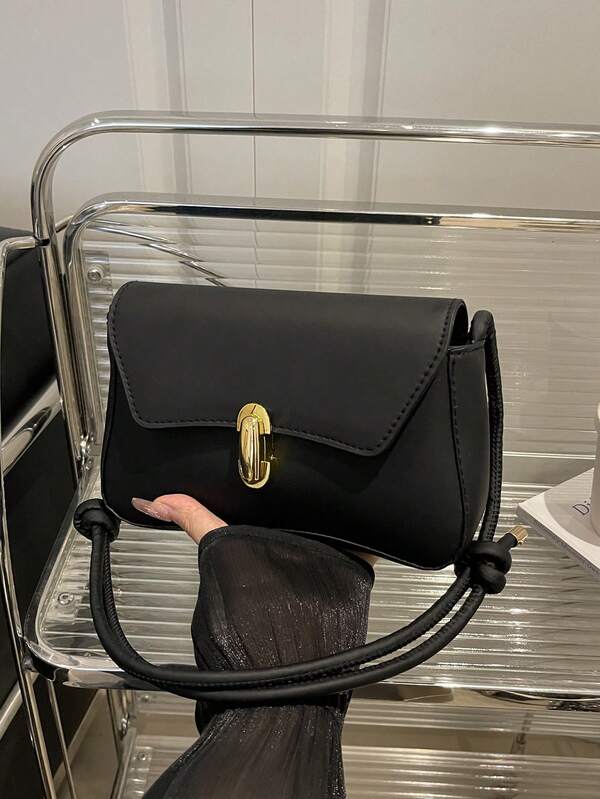 Borsa a tracolla di nicchia per donna, borsa sottopelle francese nuova del 2025, borsa baguette di alta gamma, borsa a spalla di alta qualità, alla moda