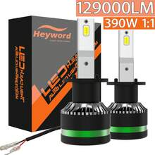 Heyword 2pcs Auto LED Headlights Super Bright Spotting Car Bulbs LED H7 H4 H1 H1 - White - View 8