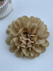 1pc Unique Handmade Flower Brooch, Vintage French Style Chic Niche Design, Elegant High-End Black Floral Lapel Pin, Minimalist For Suits, Dresses, Party Outfits, Stylish Fashion Accessory Gift For Women Valentines,Mom,Mother,Mother's Day,Gift