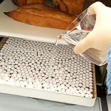 Ceramic Pie Weights Reusable 8-10mm Baking Beans Pie Crust Weights Natural Ceramic Stoneware For Blind Baking Easy To Use Prevents Shrinking, Puffing, Bubbling Individual Weighted Balls